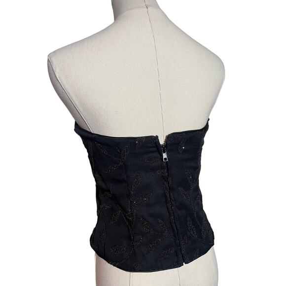 90's Vintage Beaded | Corset Top | Small - Picture 4 of 5